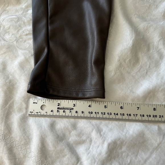 NEW Ricki's LENI Legging Women's Brown Faux Leather Pants Size Large High Waist - Picture 11 of 12